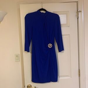 Cache Royal Blue Knit Lined Dress sz S